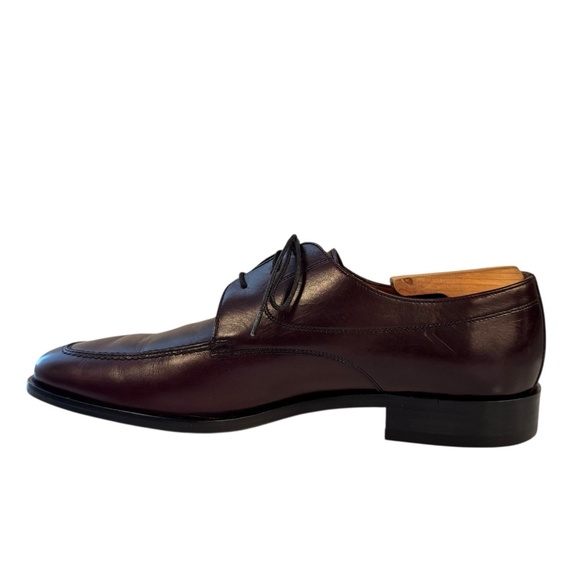Brooks Brothers Dress Shoes Men\'s Size 10 Red Brown Apron Toe Oxford Derby Italy main image 4